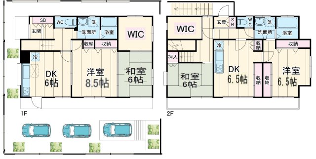 genic逆井の間取り