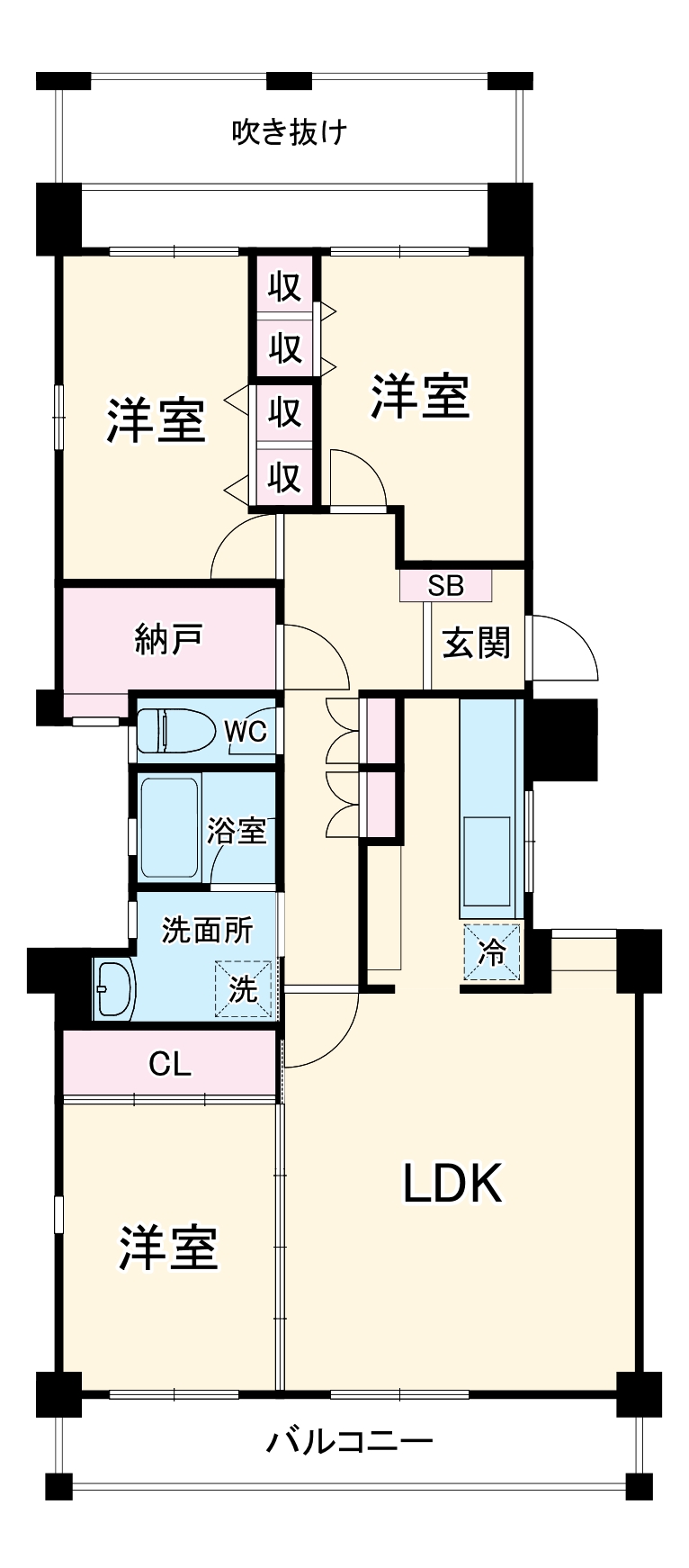 KENEDIX浦和元町A棟の間取り