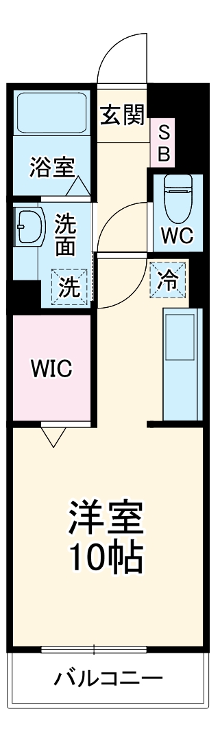 メルヴェーユ花水木 Ⅰの間取り