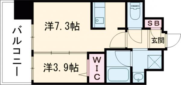 エンクレスト博多駅南ＳＨＡＲＥの間取り