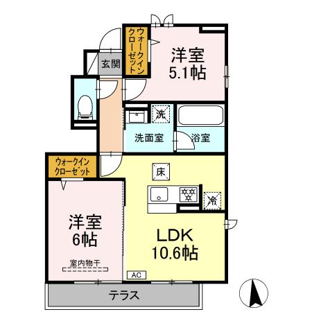 泉区上飯田町AK計画の間取り