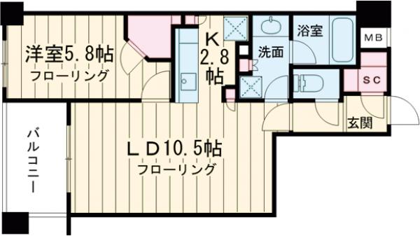 クレアホームズ新宿百人町の間取り