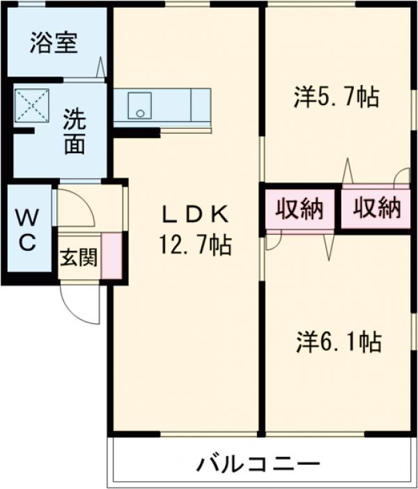 ヴェルデ阿左美Ⅰ棟の間取り