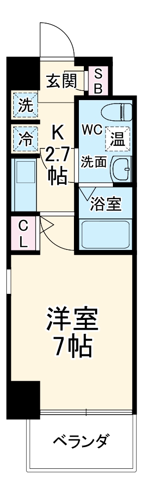 パウゼ東天満の間取り