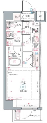 柴又の完工年月(2025年3月)築の賃貸マンションの間取り