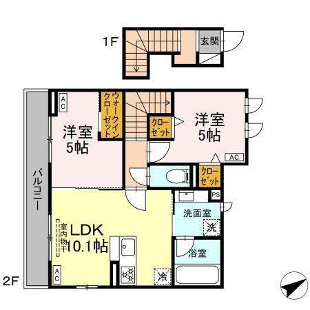 エスポワール呉竹の間取り