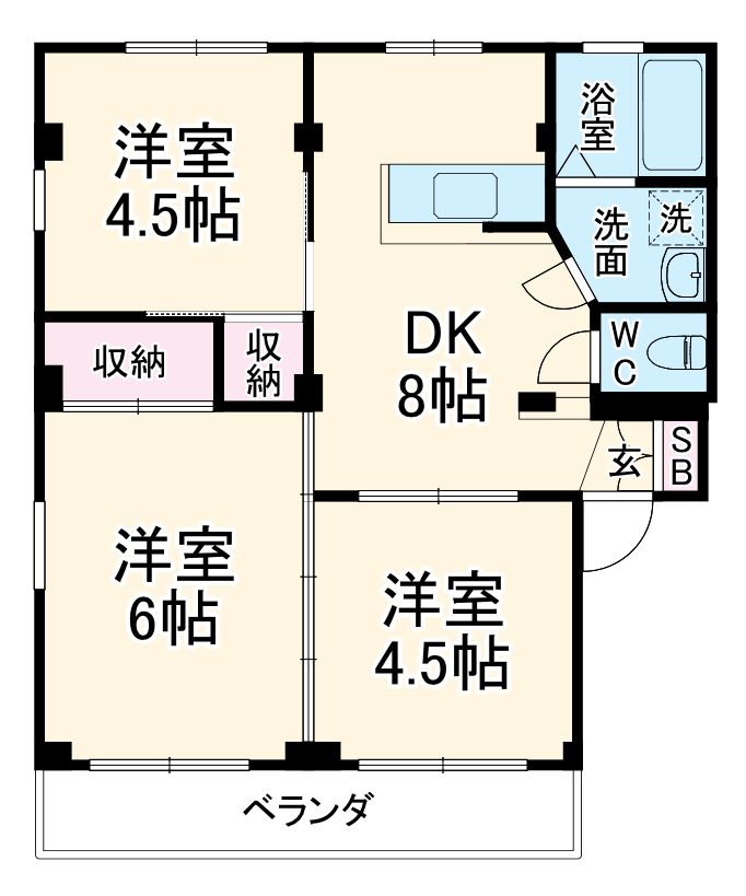 クオリティ所沢の間取り