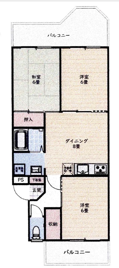 グランドメゾン東船橋の間取り