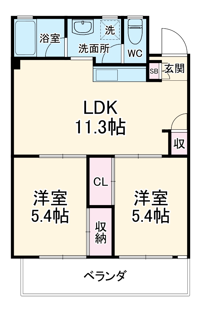 吉岡コーポの間取り