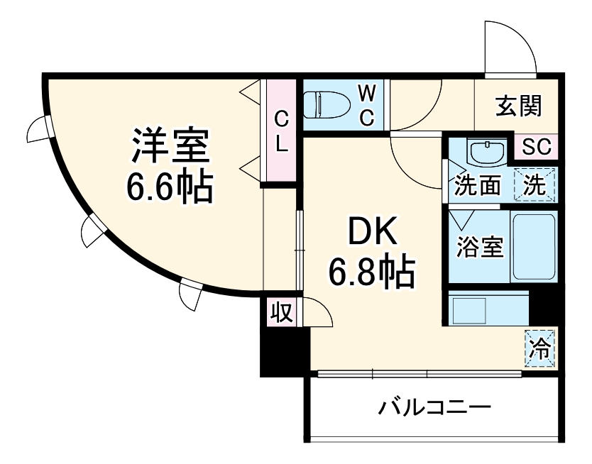 willDo松屋町の間取り