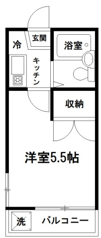コーポフローレスの間取り