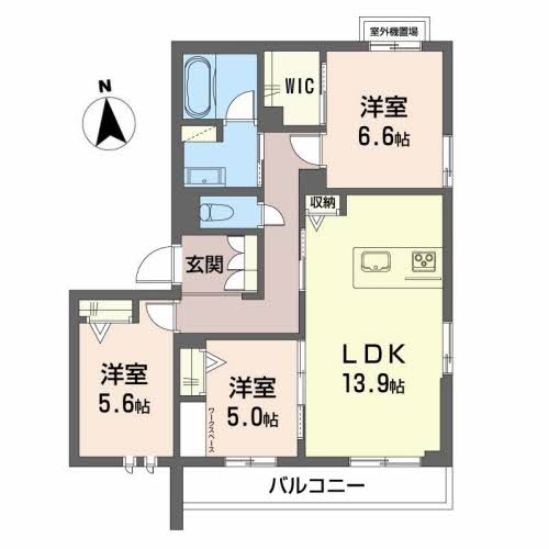 リズム・クチーレの間取り