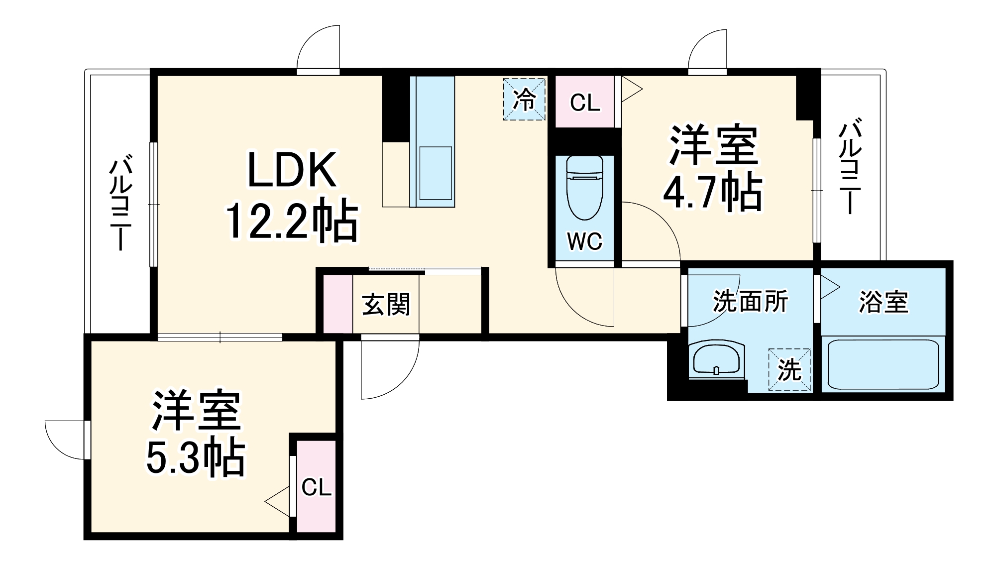 漣の間取り