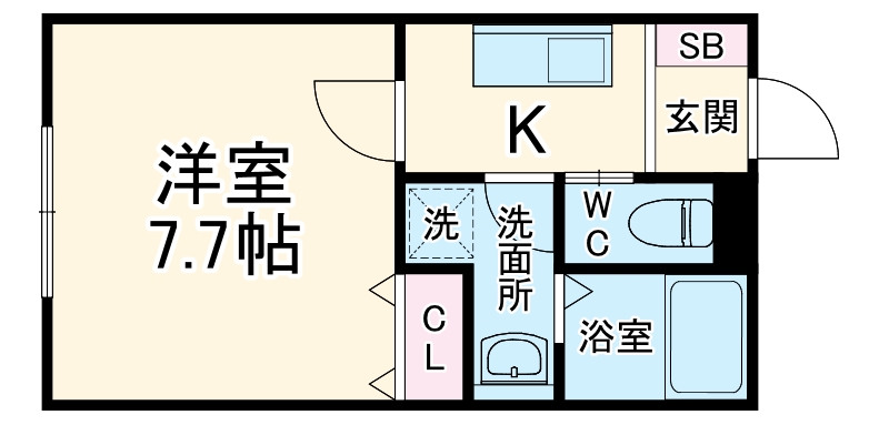 北松戸の完工年月(2026年4月)築の賃貸アパートの間取り