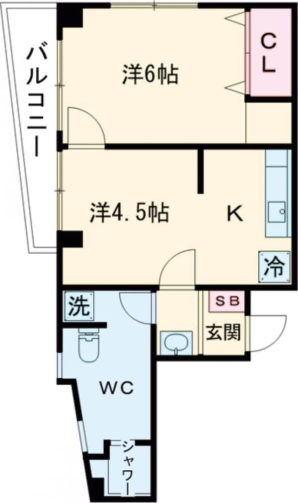 コントレールセンジュベースの間取り