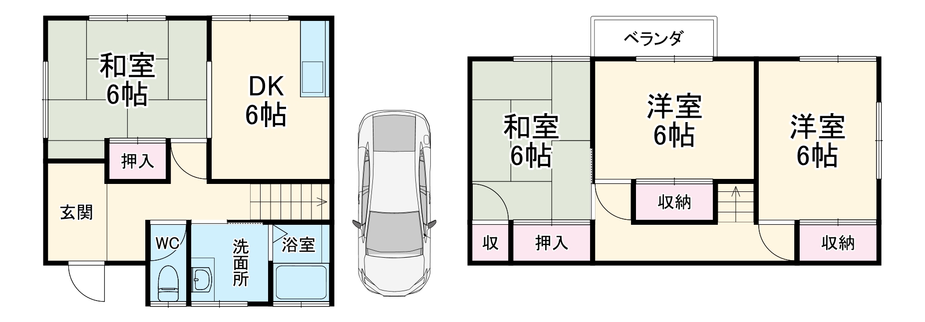 花崎4丁目戸建ての間取り