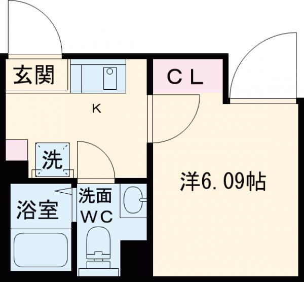長楽町屋レジデンスの間取り