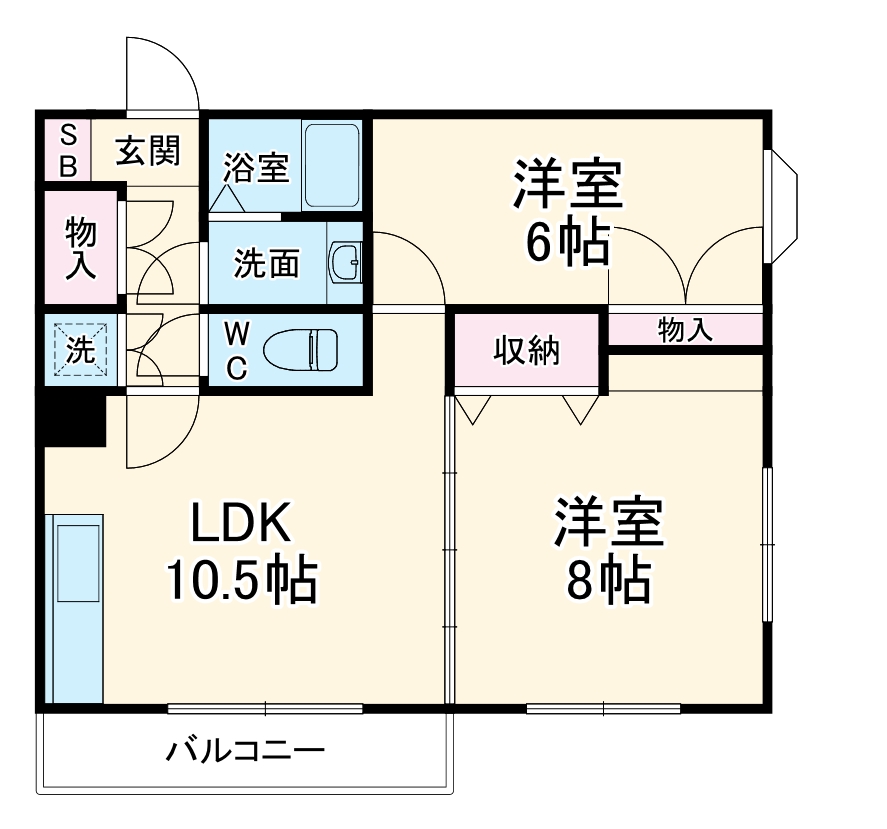 ドエル砂押橋の間取り