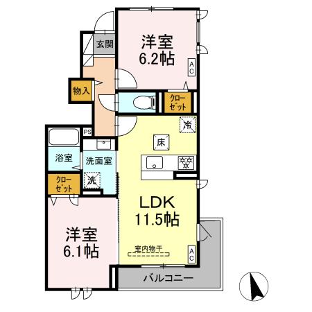 レジデンスKの間取り