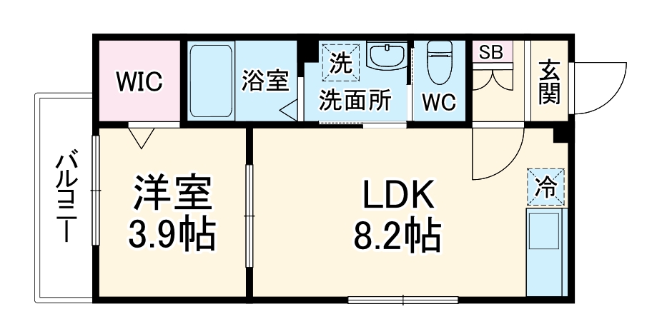 Lavage 上本郷の間取り