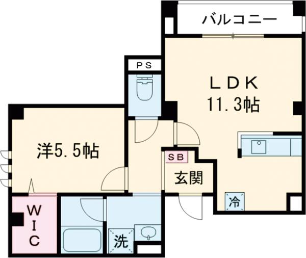 亀沢の完工年月(2024年9月)築の賃貸マンションの間取り
