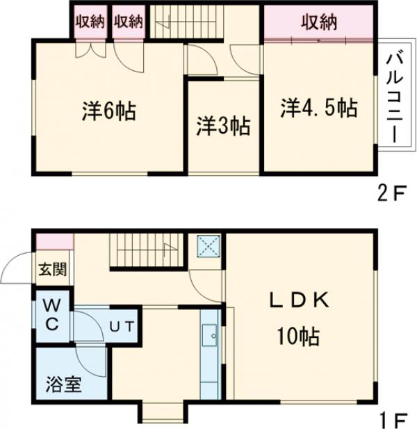 杉本ハイツ5号棟の間取り