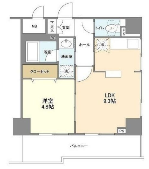 ＯＮＥ　ＲＯＯＦ　ＦＬＡＴ　ＴＯＧＯＳＨＩの間取り