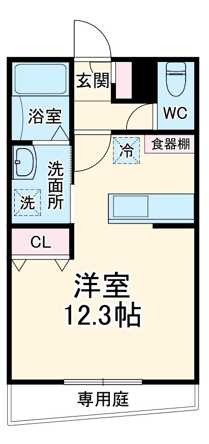 ベルクレスト大岩 参番館の間取り