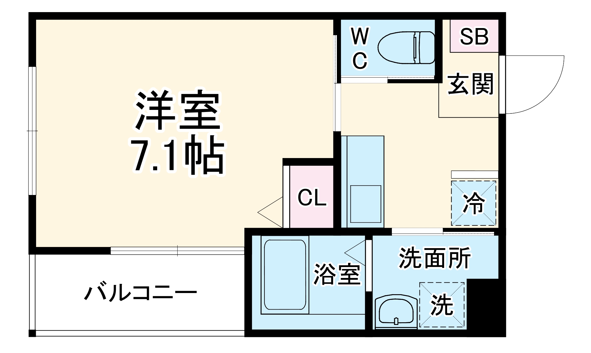 ベイルーム相武台前の間取り