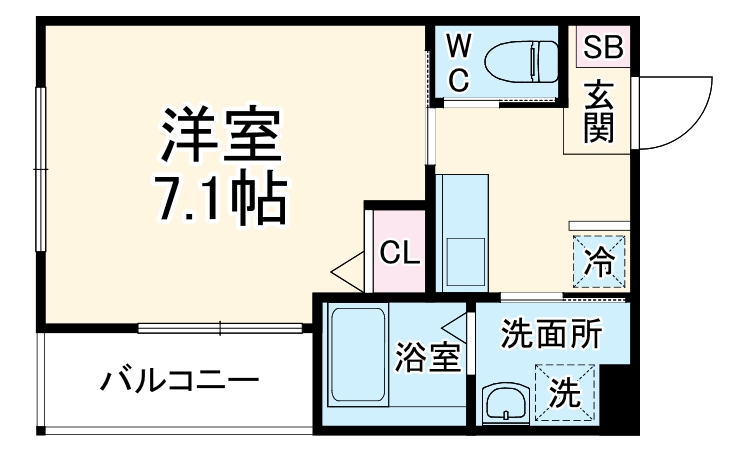 ベイルーム相武台前の間取り