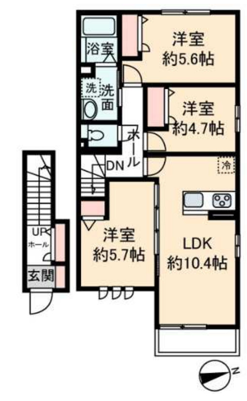 Rose Court Cの間取り