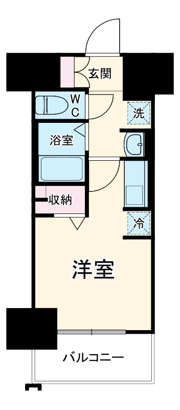 金山の完工年月(2026年9月)築の賃貸マンションの間取り