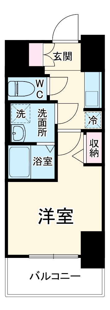 金山の完工年月(2026年9月)築の賃貸マンションの間取り