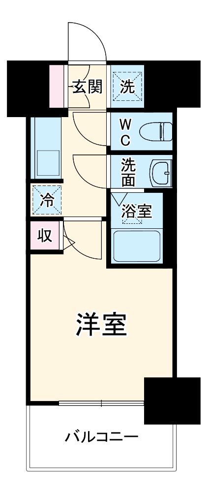 金山の完工年月(2026年9月)築の賃貸マンションの間取り