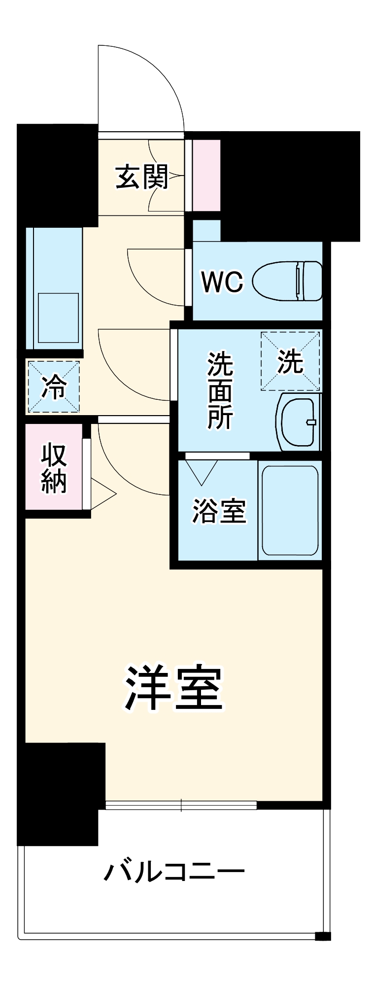 金山の完工年月(2026年9月)築の賃貸マンションの間取り