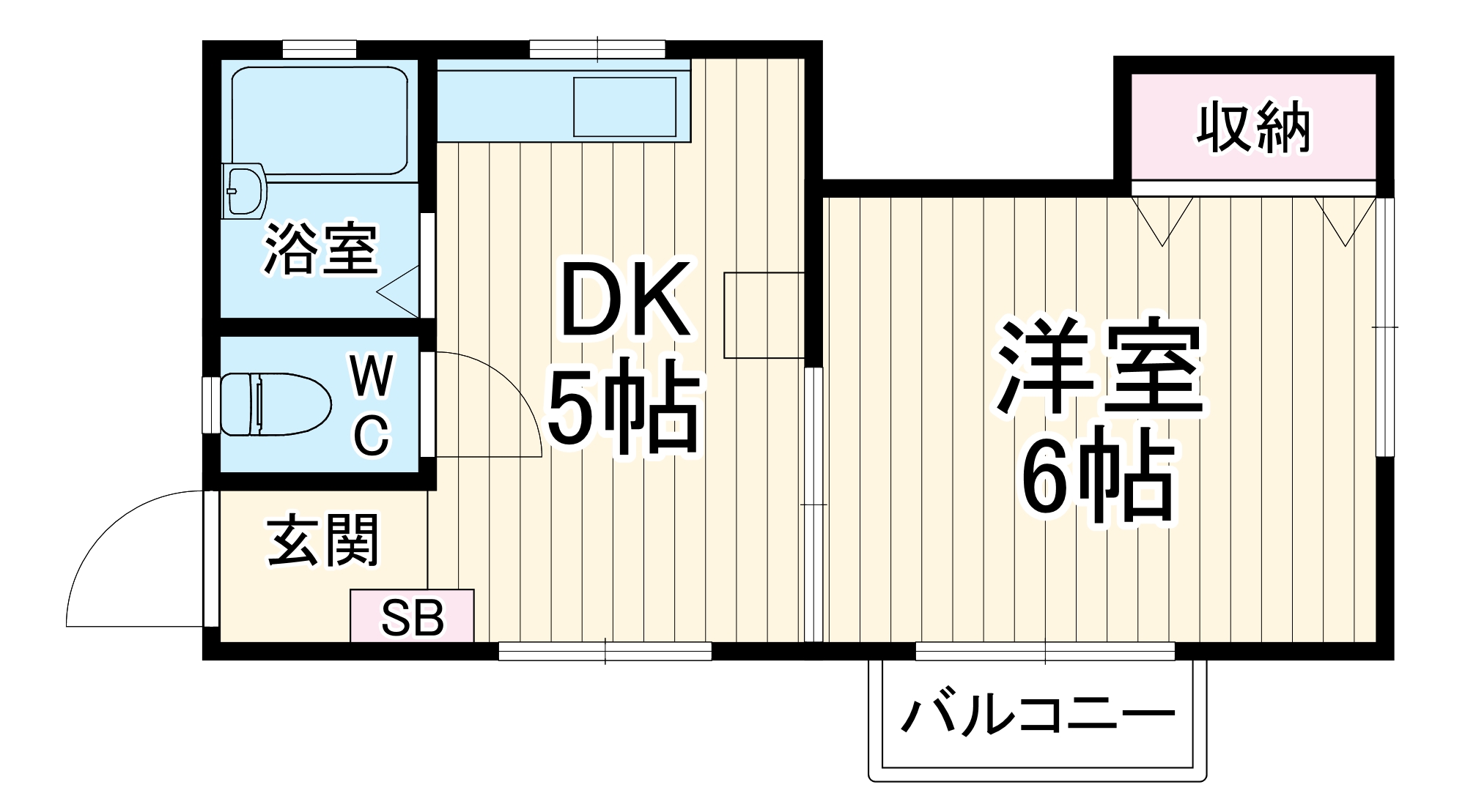 桜ハイツの間取り