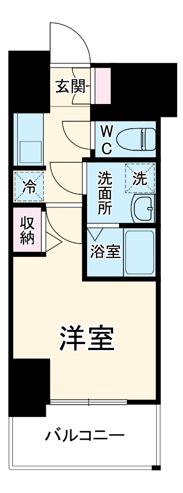 金山の完工年月(2026年9月)築の賃貸マンションの間取り
