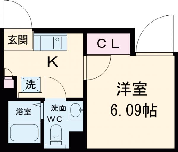 長楽町屋レジデンスの間取り