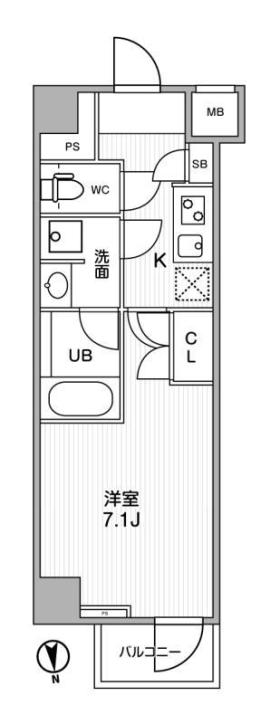 The Residence 神楽坂Ⅱの間取り
