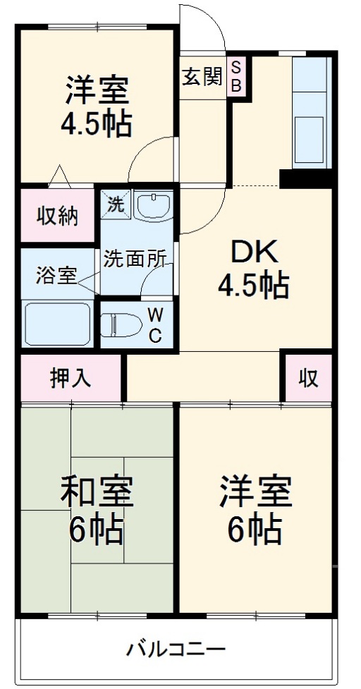 第3グリーンハイツの間取り