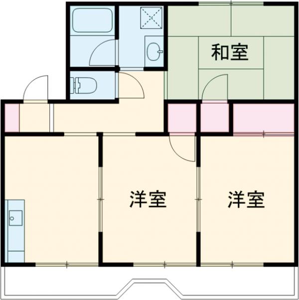 グランソレイユ水戸の間取り