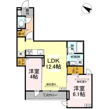 ドムスクレスト相模大野の間取り