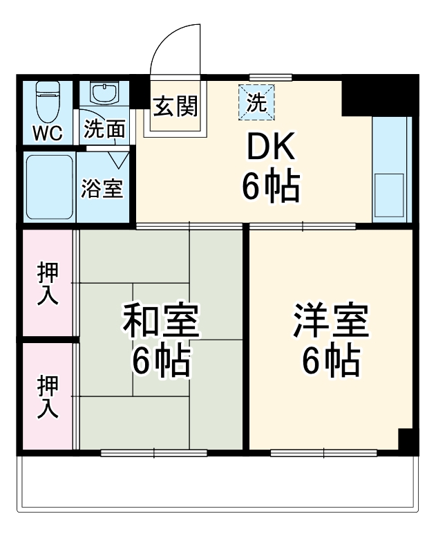 湧玉ビレッジの間取り