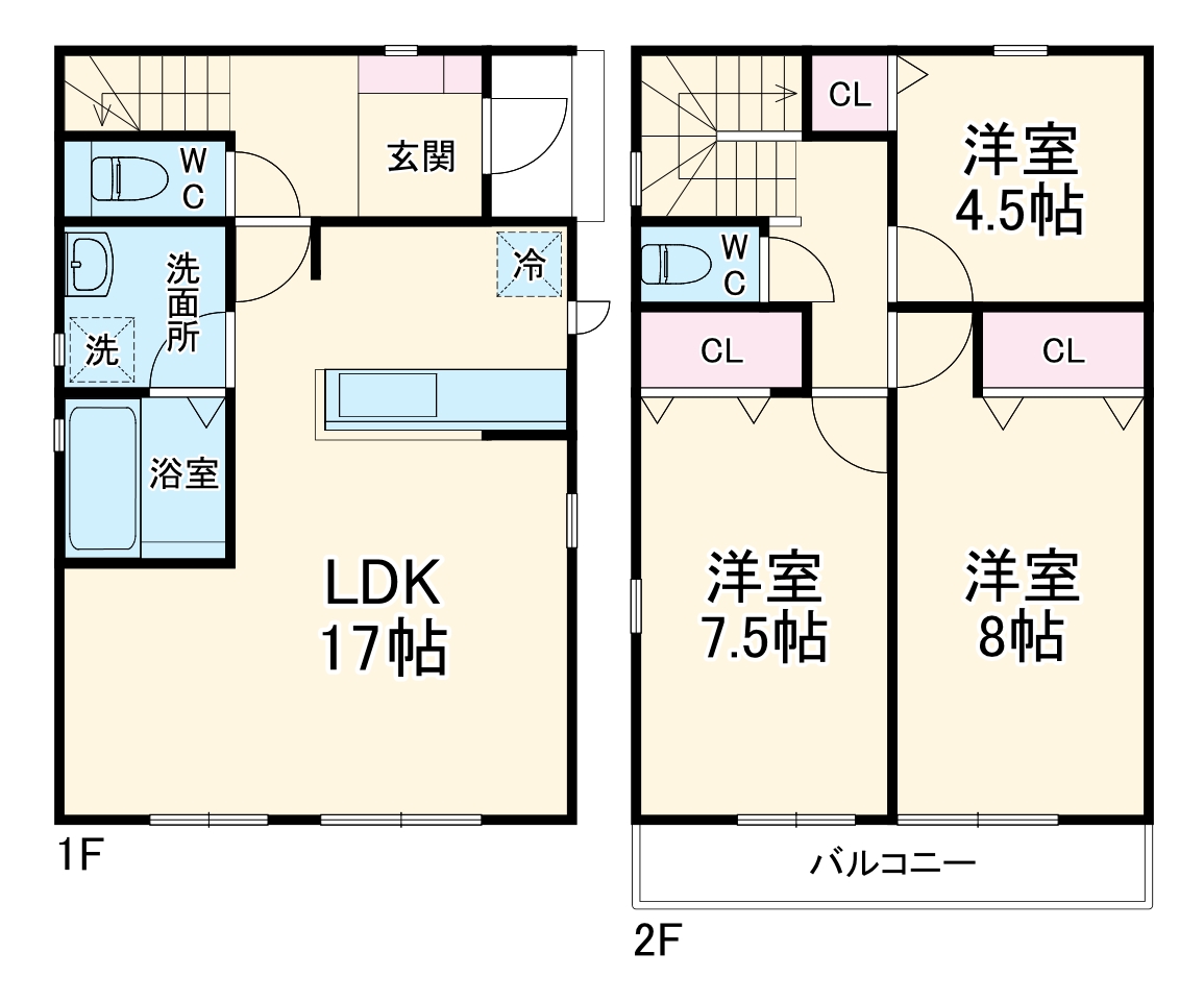 野田市七光台戸建の間取り