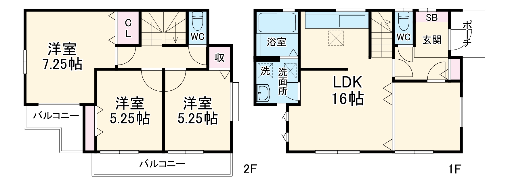 しらとり台戸建ての間取り