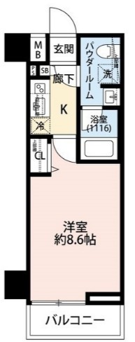 プレール・ドゥーク中板橋の間取り
