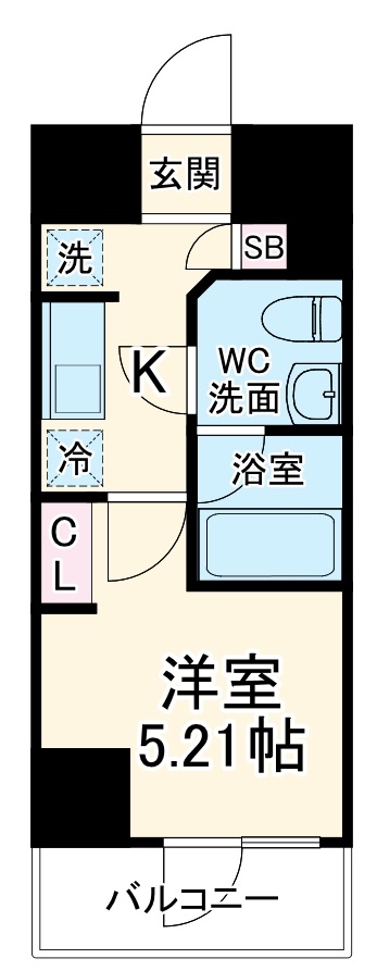 並木の完工年月（2024年5月）築の賃貸マンションの間取り