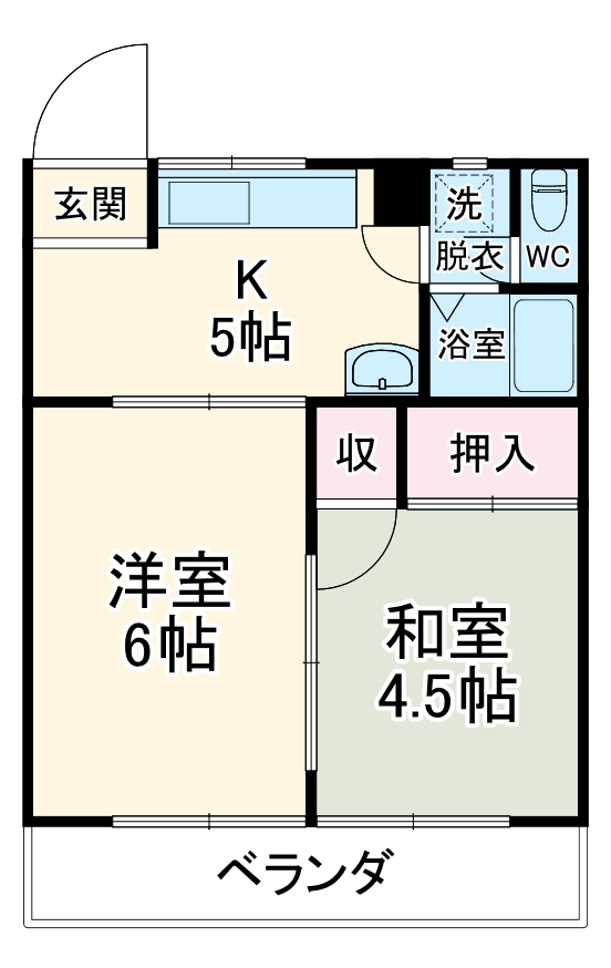 山田カンプレックスの間取り