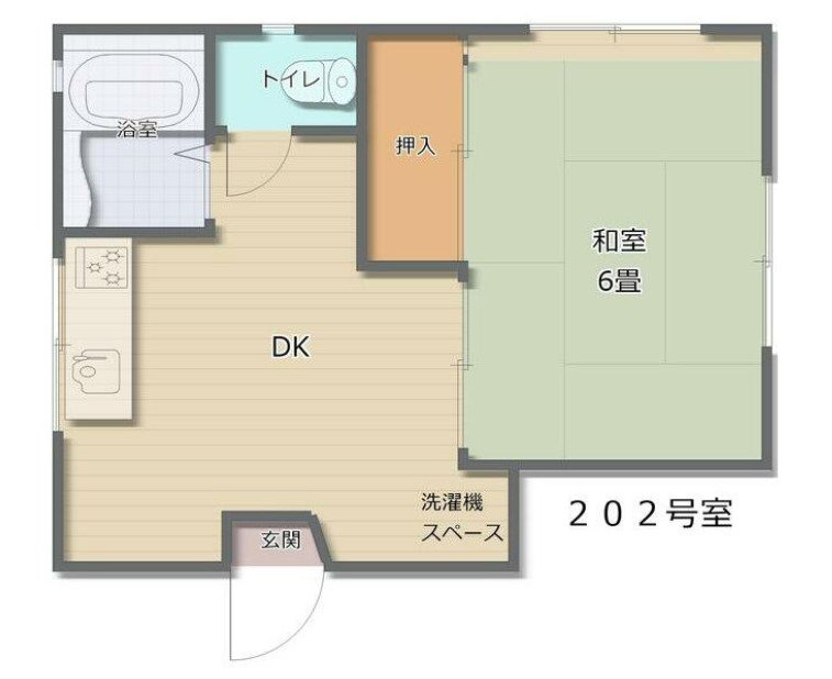 矢留荘の間取り