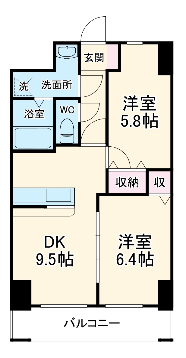 ヴィヴルミュウの間取り